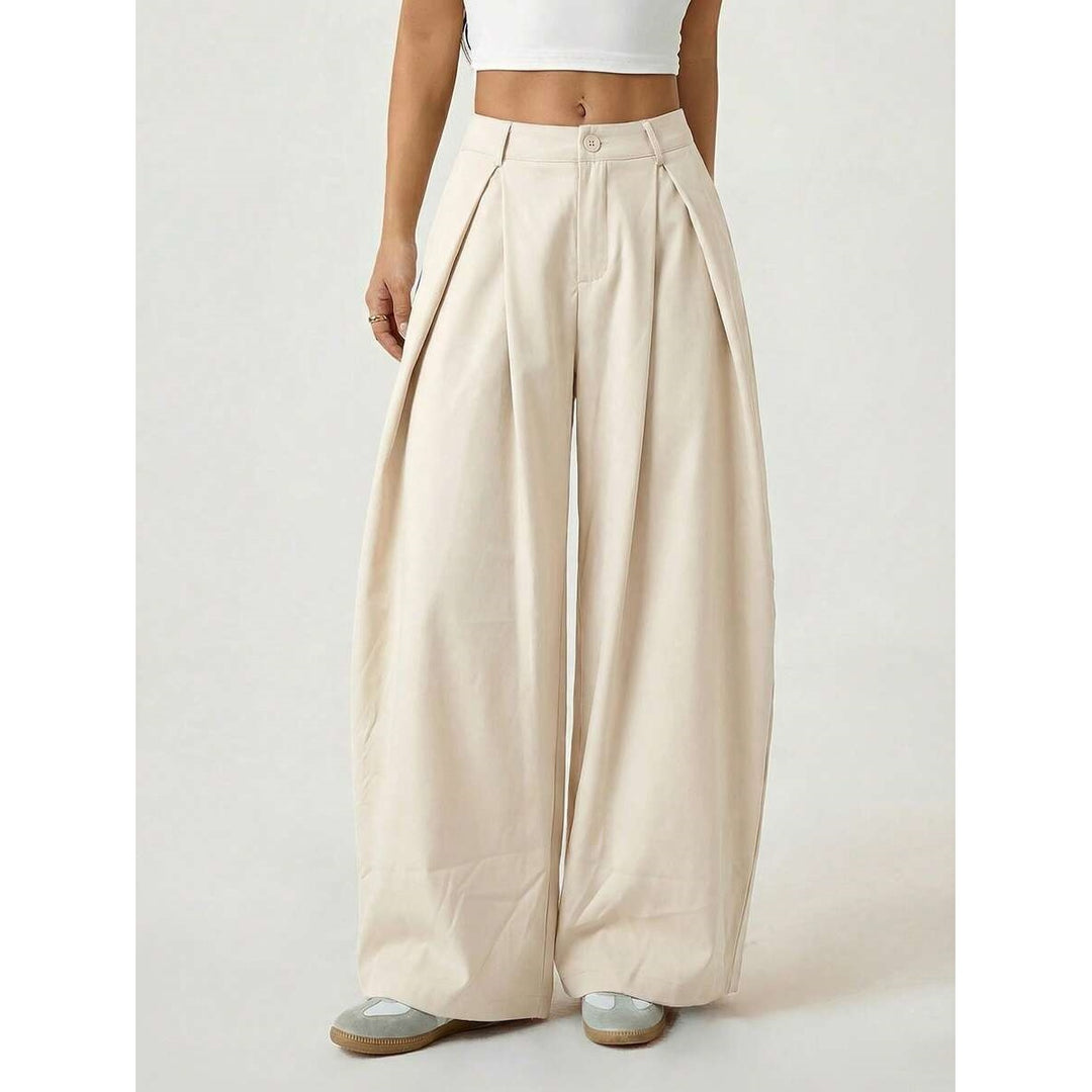 Women’s High Waisted Pleated Wide Leg Pants
