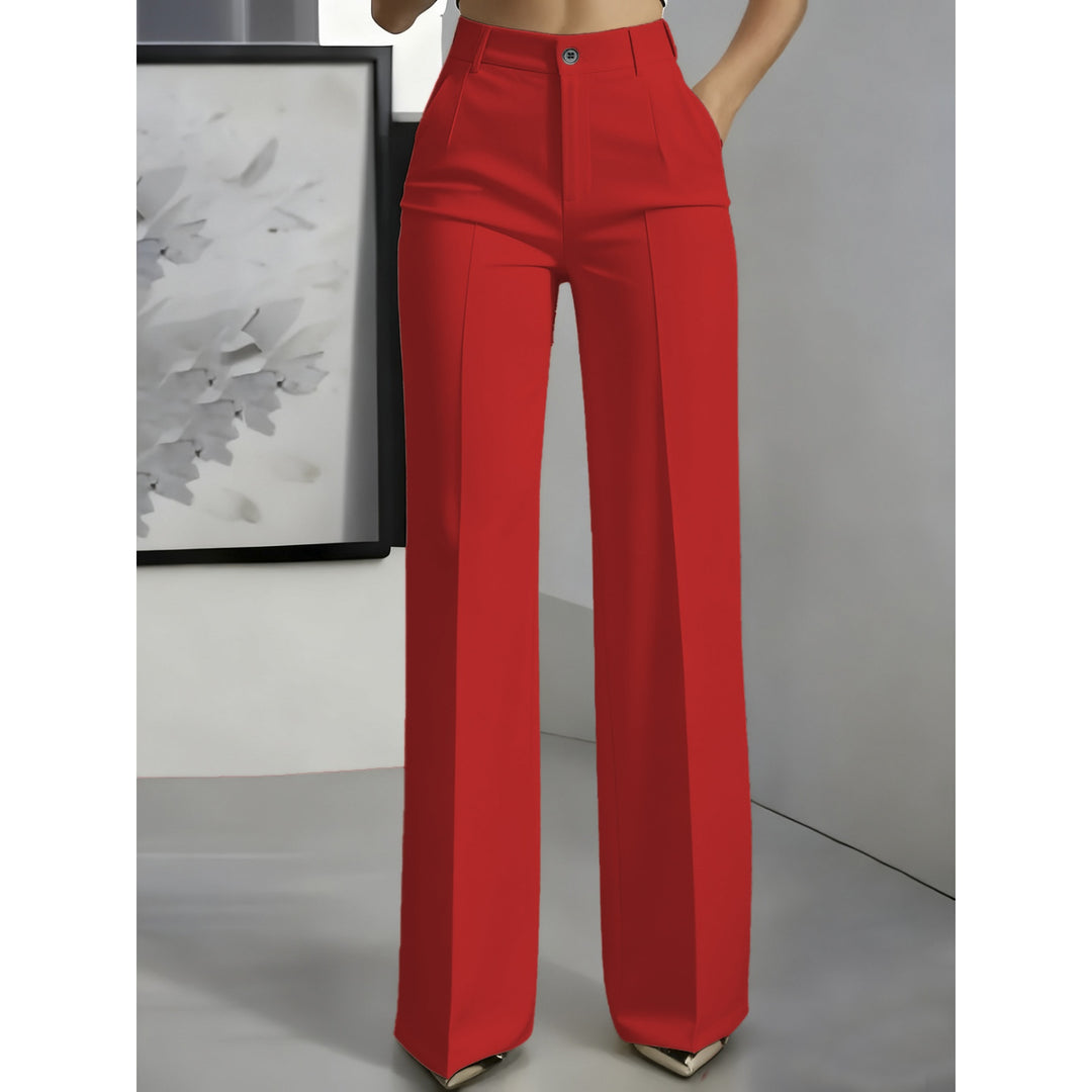 Women’s High-Waisted Straight-Leg Pants