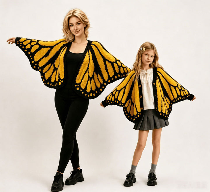 Women’s Butterfly Wing Knit Shawl Cardigan