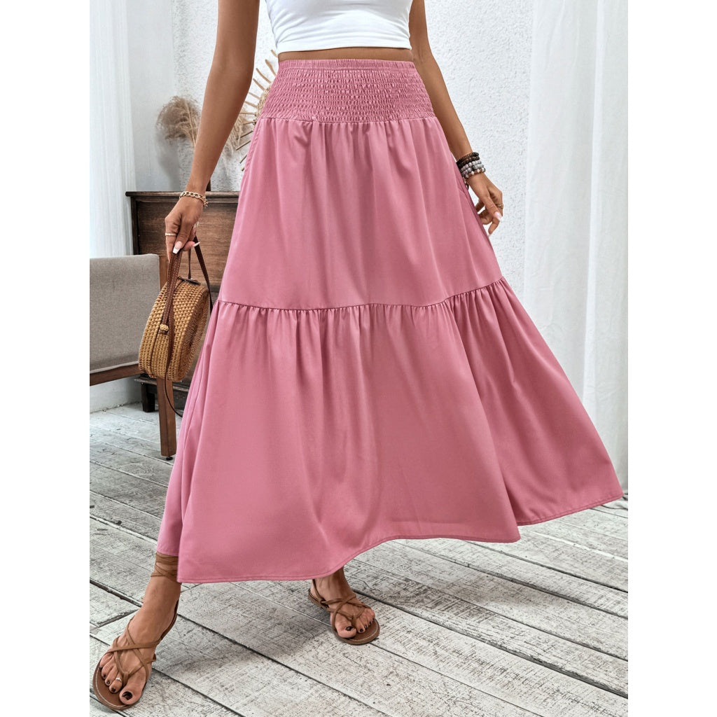 Women’s High Waisted A-Line Maxi Skirt