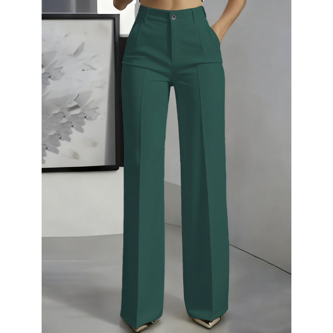 Women’s High-Waisted Straight-Leg Pants