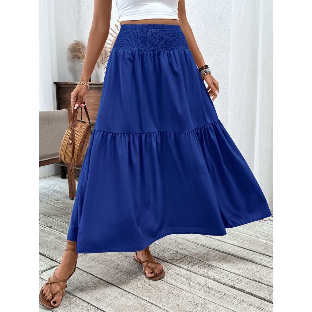 Women’s High Waisted A-Line Maxi Skirt