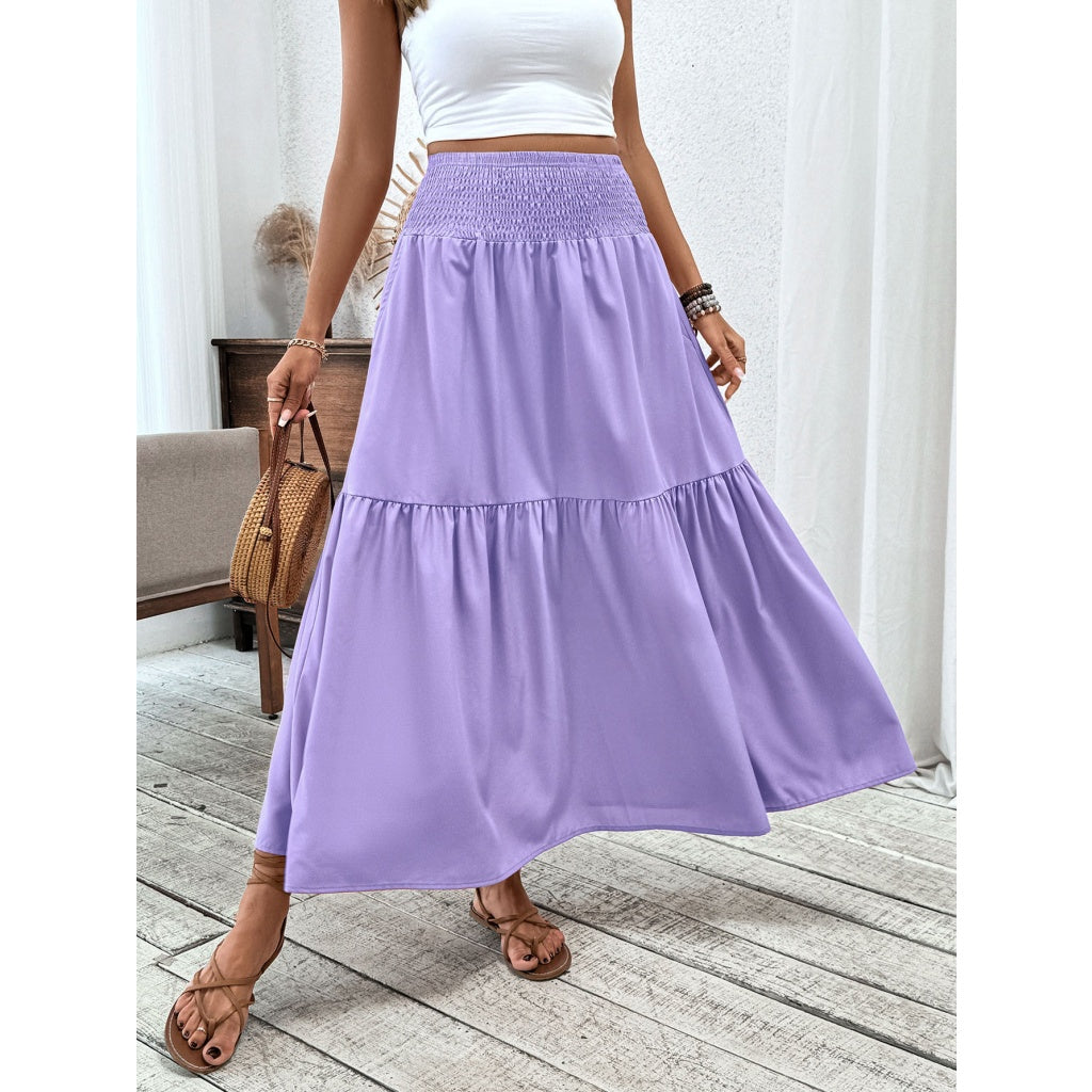 Women’s High Waisted A-Line Maxi Skirt