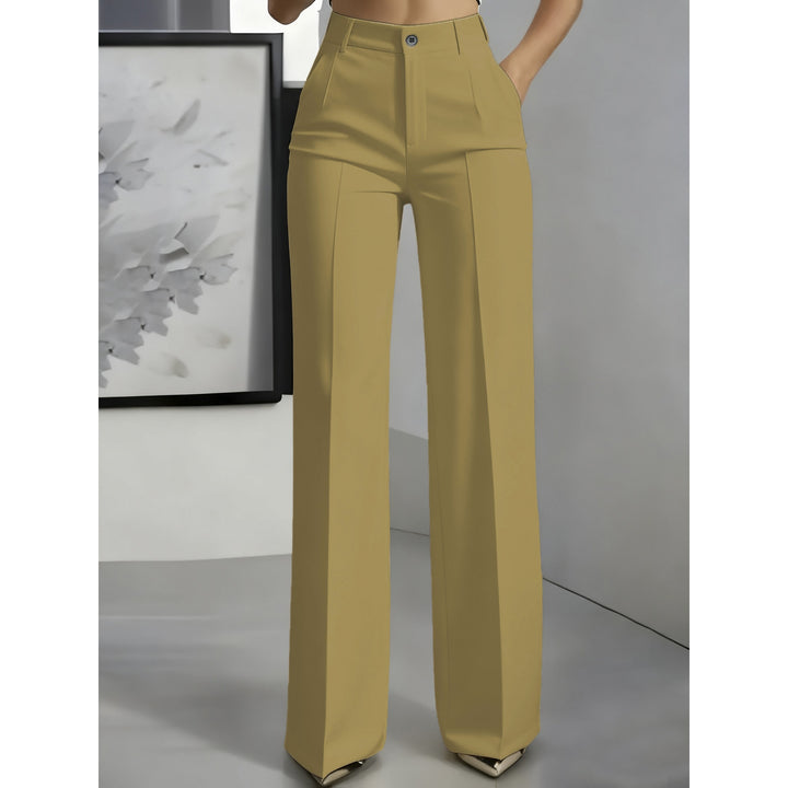Women’s High-Waisted Straight-Leg Pants