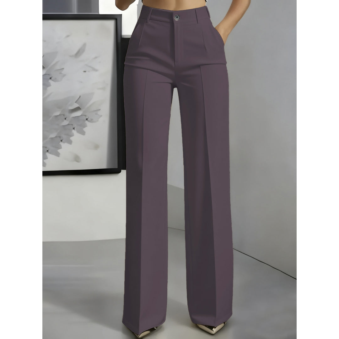 Women’s High-Waisted Straight-Leg Pants