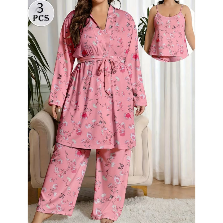 Plus Size Women’s 3-Piece Sleepwear Set