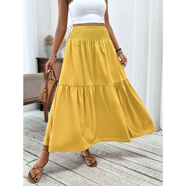 Women’s High Waisted A-Line Maxi Skirt