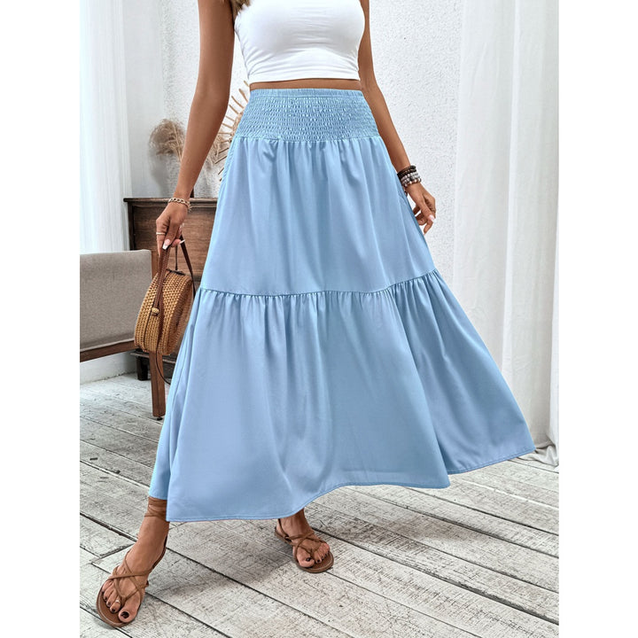 Women’s High Waisted A-Line Maxi Skirt