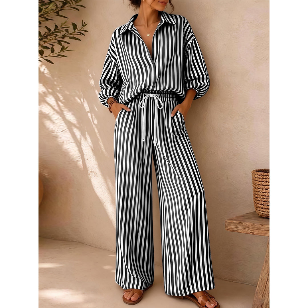 Women’s Striped 2-Piece Set