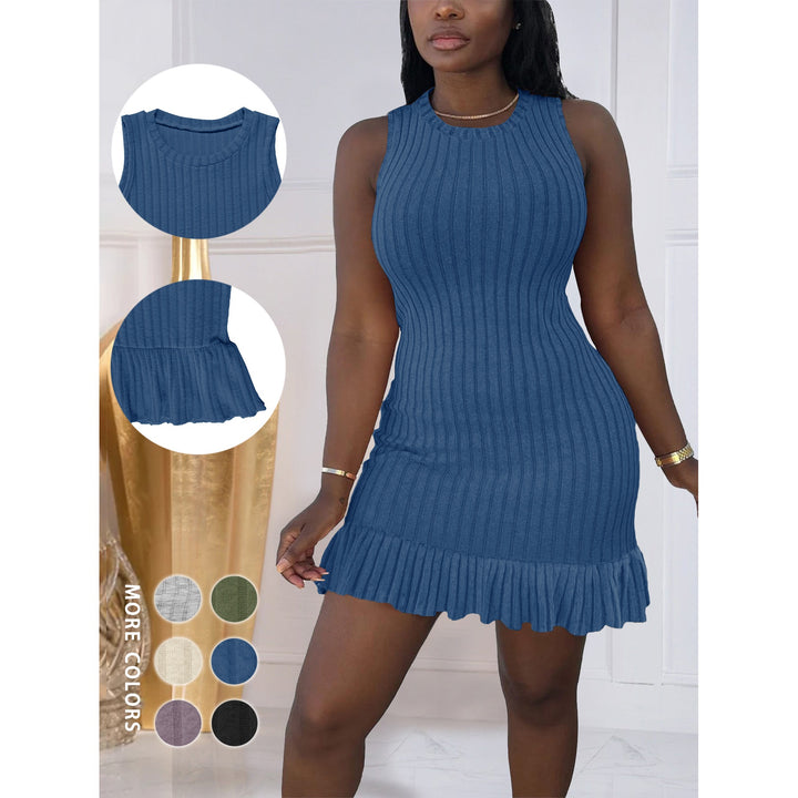 Women’s Ribbed Sleeveless Mini Dress