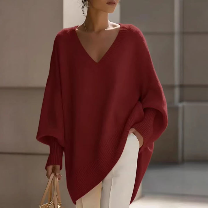 Women’s Oversized V-Neck Sweater