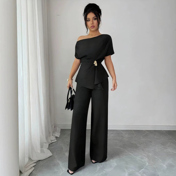 Women’s One Shoulder 2-Piece Set