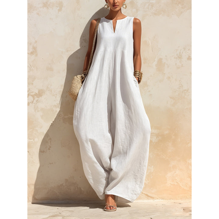 Women’s Sleeveless Wide Leg Jumpsuit