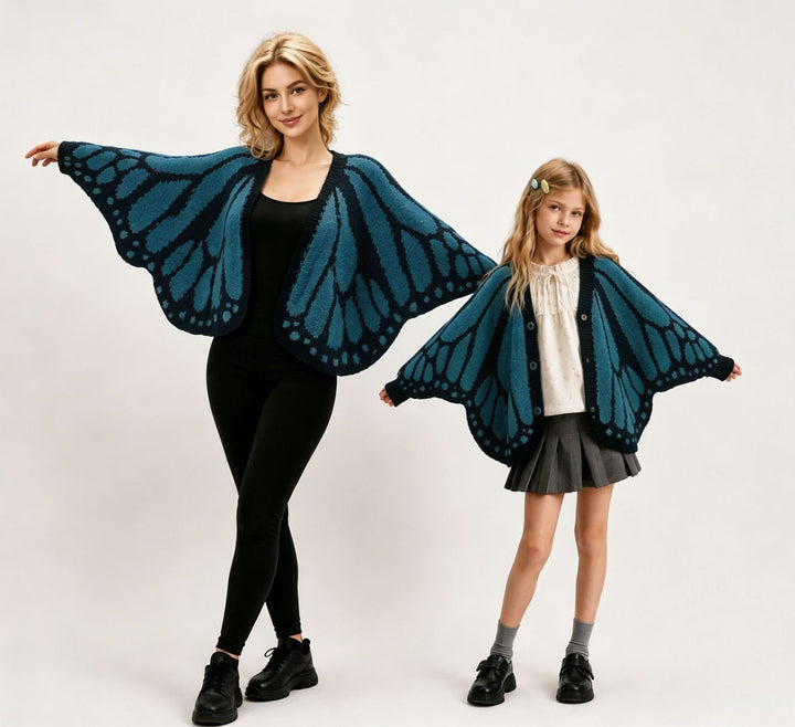 Women’s Butterfly Wing Knit Shawl Cardigan