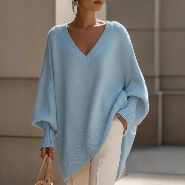 Women’s Oversized V-Neck Sweater