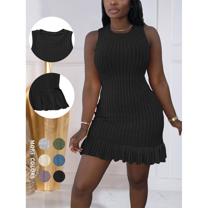 Women’s Ribbed Sleeveless Mini Dress