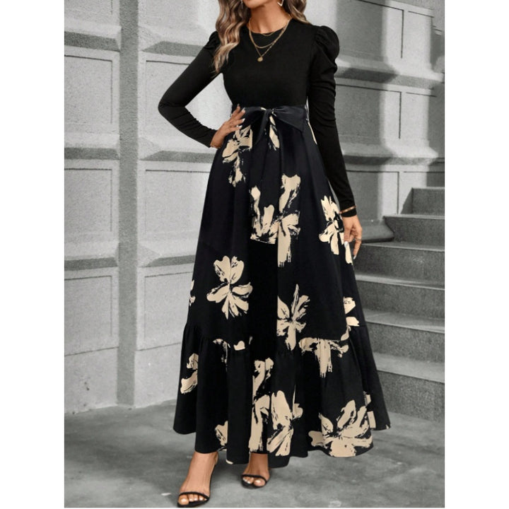 Women’s High Waisted Floral Maxi Dress