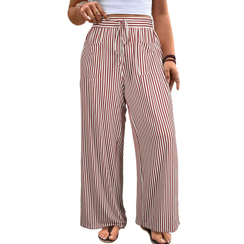 Women’s Striped Wide Leg Pants (S-5XL)