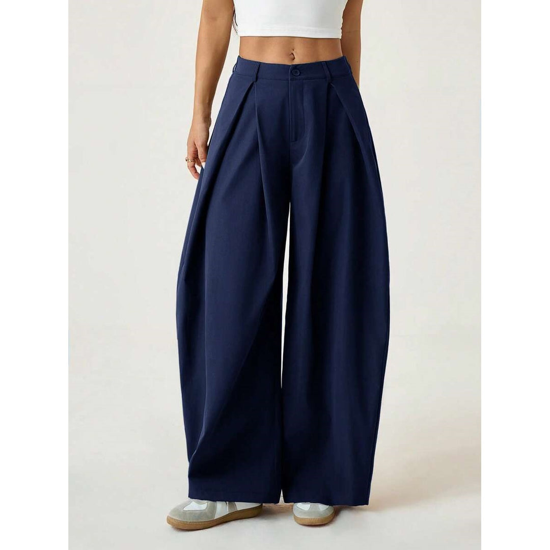 Women’s High Waisted Pleated Wide Leg Pants