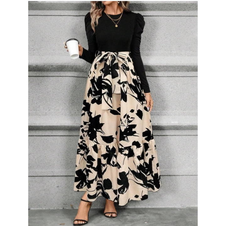 Women’s High Waisted Floral Maxi Dress