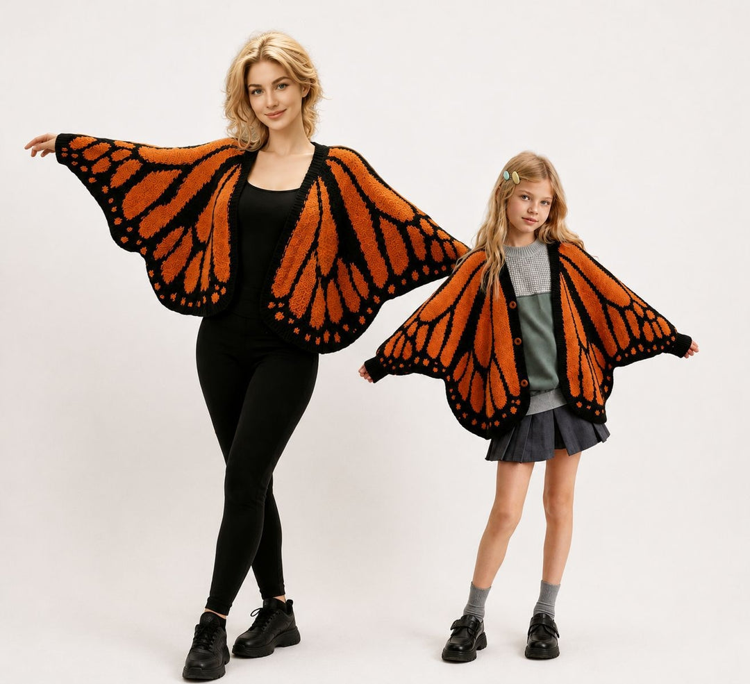 Women’s Butterfly Wing Knit Shawl Cardigan