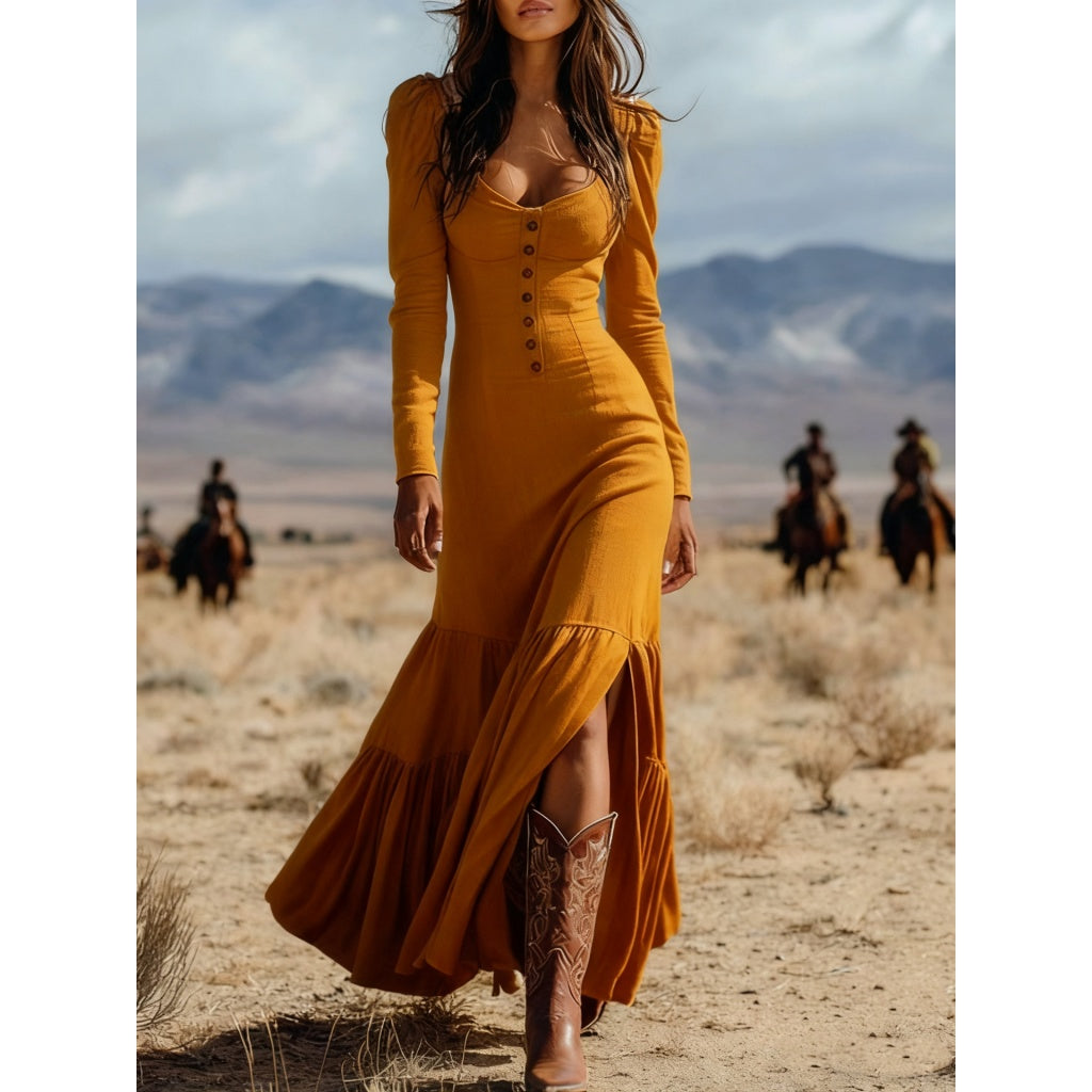 Women’s Western Maxi Dress