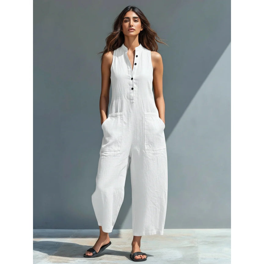 Women’s Linen Blend Jumpsuit
