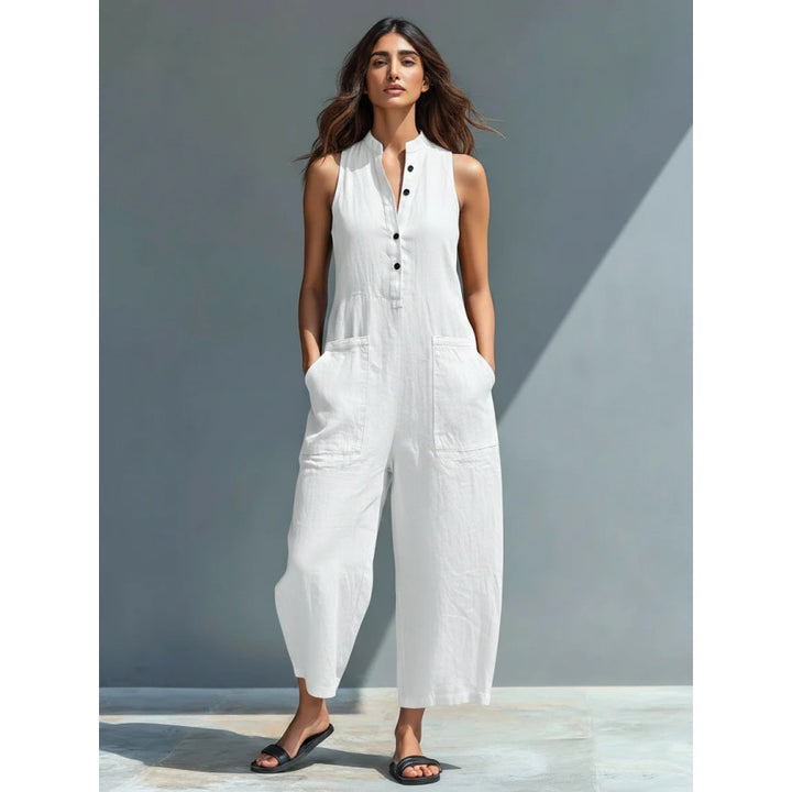 Women’s Linen Blend Jumpsuit