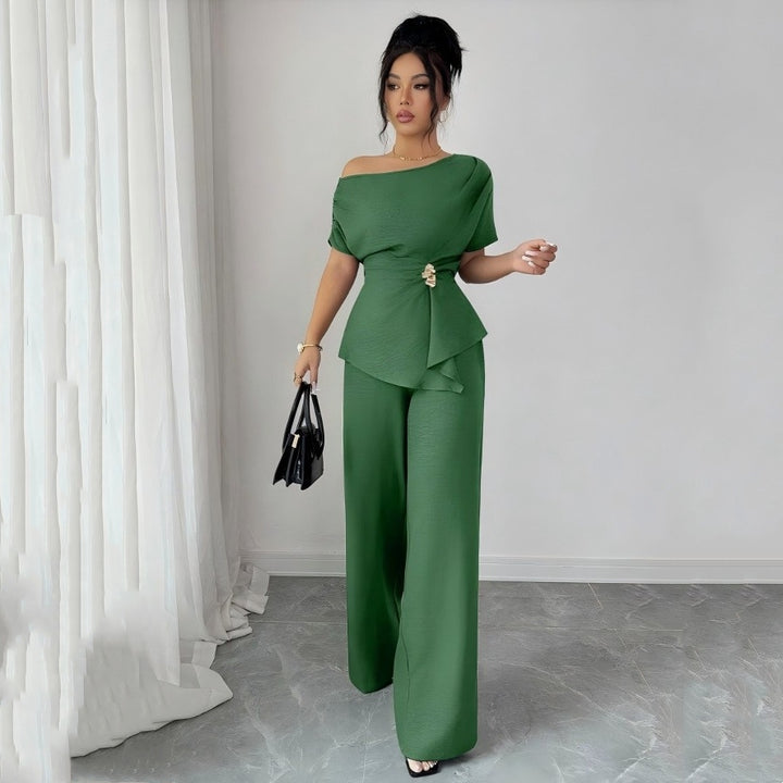Women’s One Shoulder 2-Piece Set