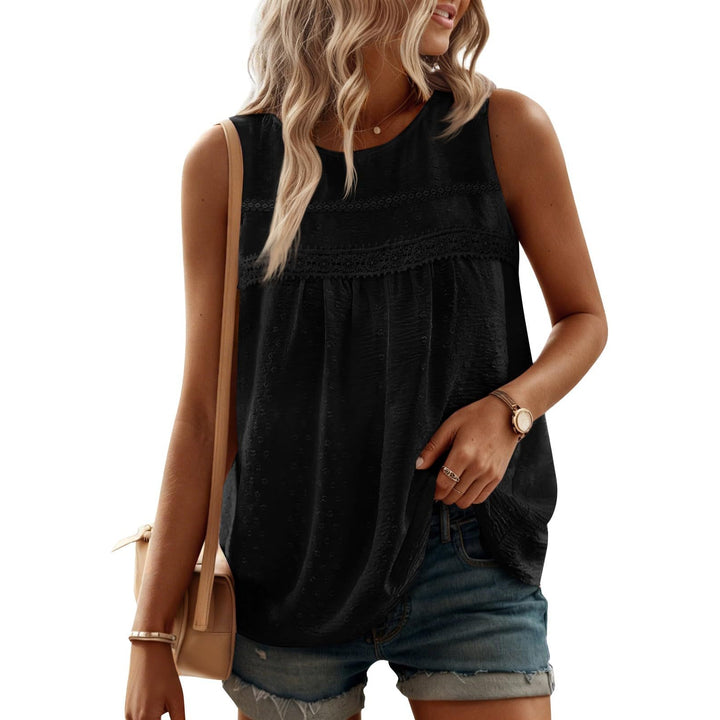 Women’s Loose Fit Sleeveless Crew Neck Camisole Tops