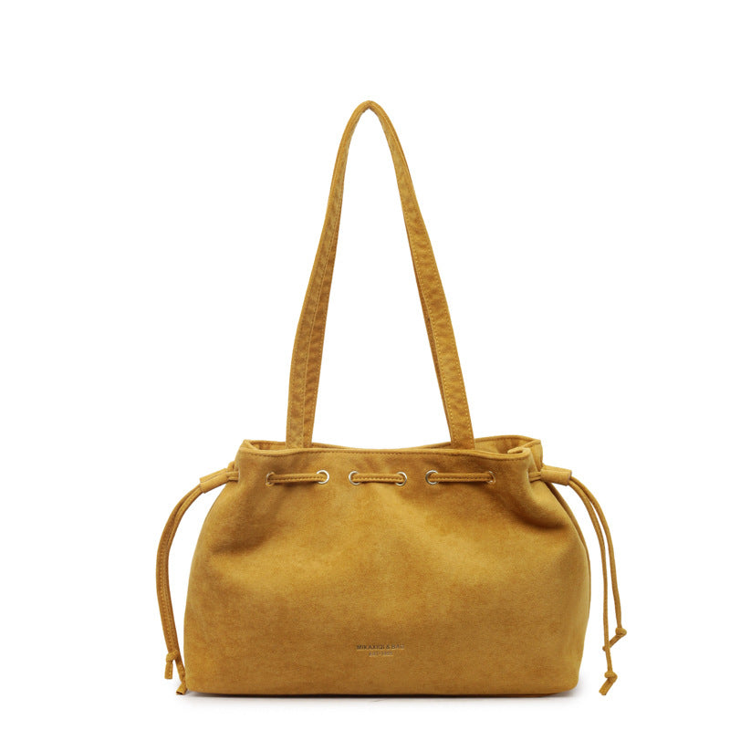 Women’s Minimalist Drawstring Tote Bag
