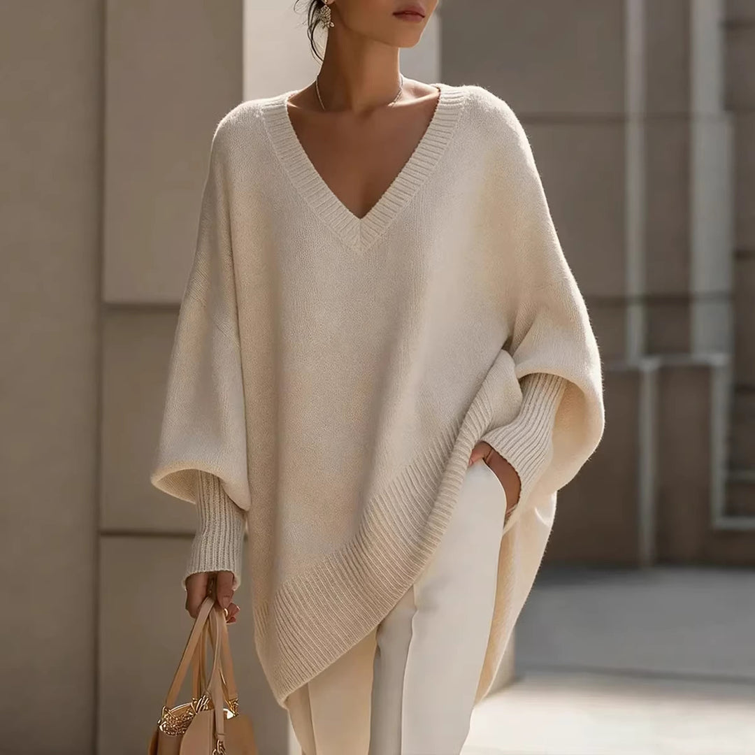 Women’s Oversized V-Neck Sweater