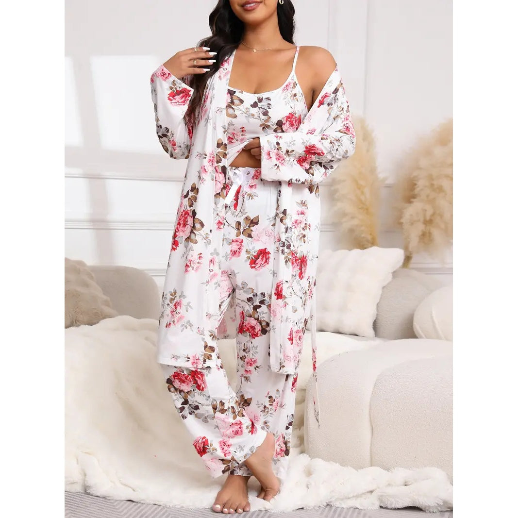 Plus Size Women’s 3-Piece Sleepwear Set