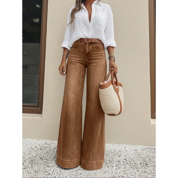 Women’s Vintage Washed Wide Leg Jeans