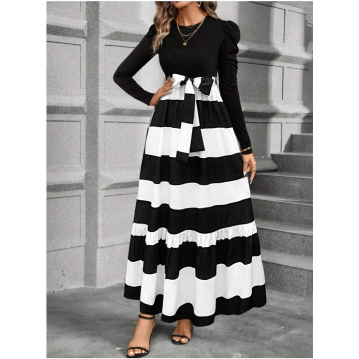 Women’s High Waisted Floral Maxi Dress