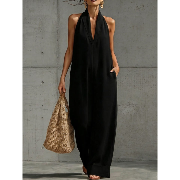 Women’s Linen-Blend Wide Leg Jumpsuit