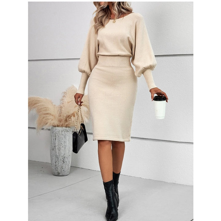 Women’s Long Sleeve Knit Midi Dress