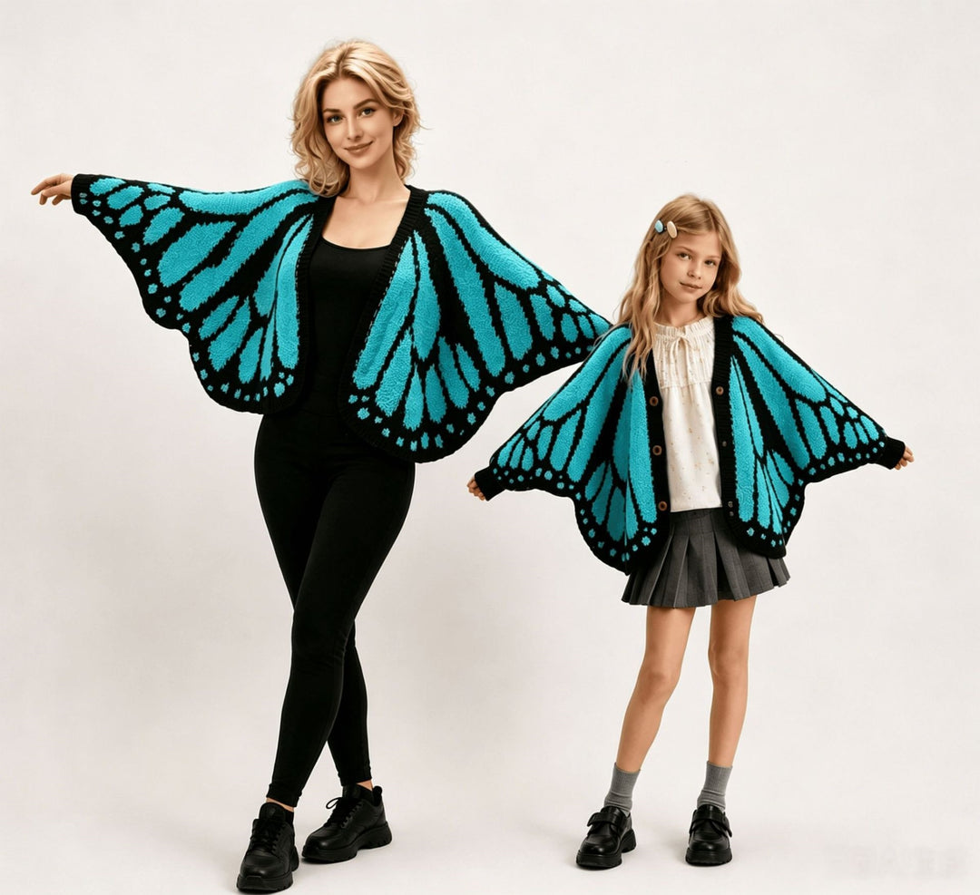 Women’s Butterfly Wing Knit Shawl Cardigan