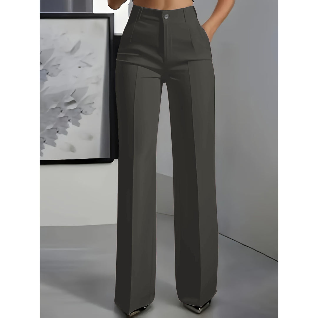 Women’s High-Waisted Straight-Leg Pants