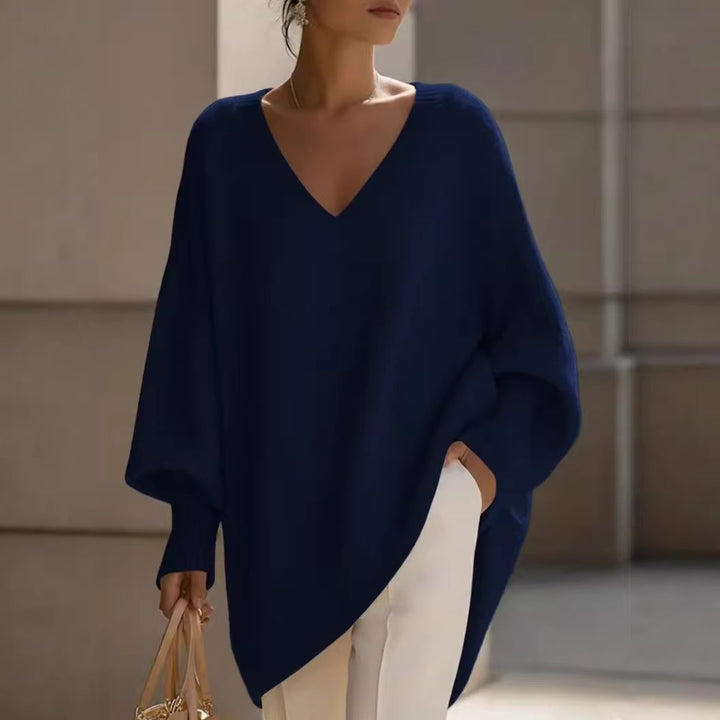 Women’s Oversized V-Neck Sweater