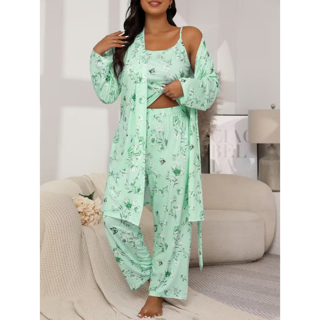 Plus Size Women’s 3-Piece Sleepwear Set