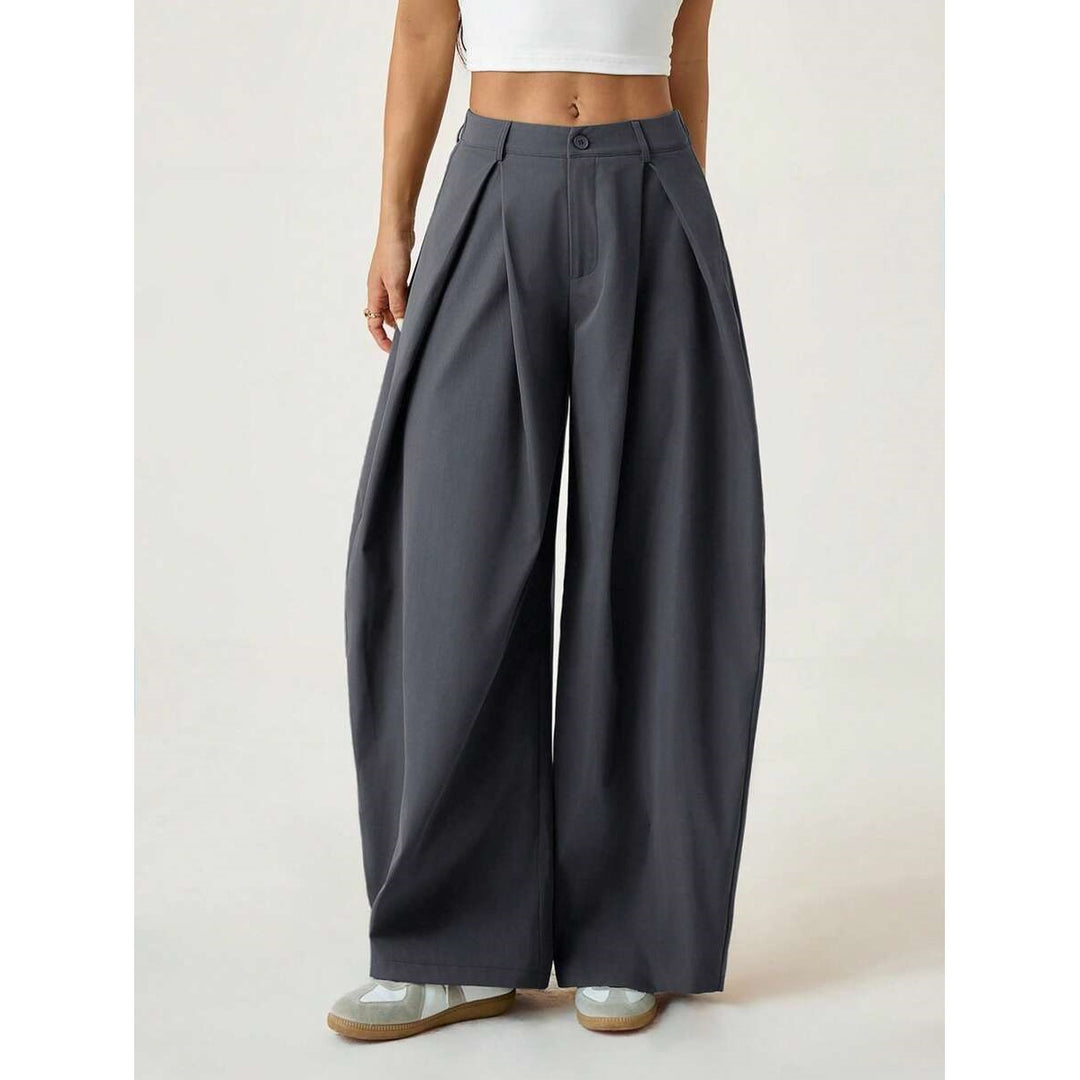 Women’s High Waisted Pleated Wide Leg Pants