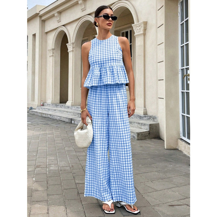 Women’s Ruffle Sleeveless Two Piece Set