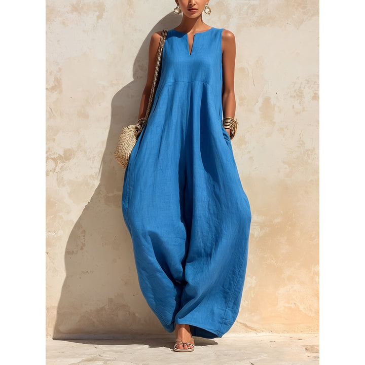 Women’s Sleeveless Wide Leg Jumpsuit