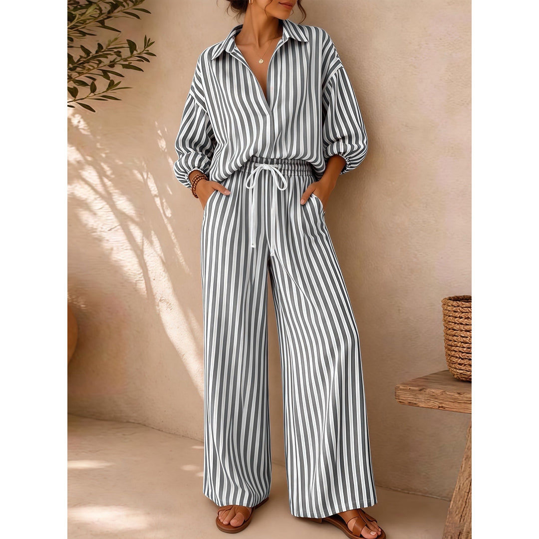 Women’s Striped 2-Piece Set