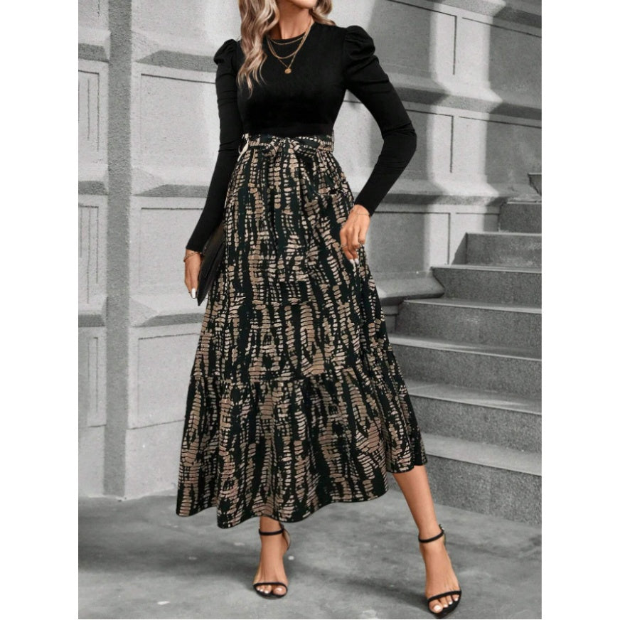 Women’s High Waisted Floral Maxi Dress