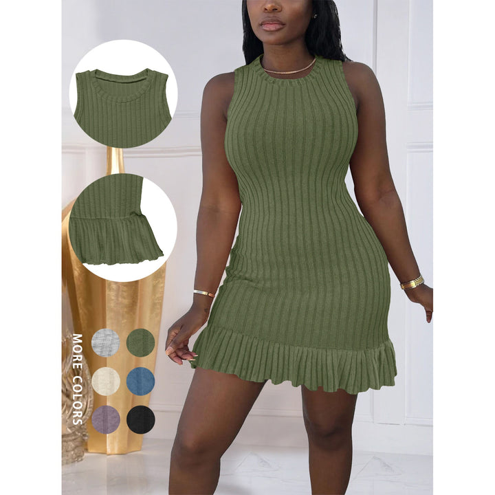 Women’s Ribbed Sleeveless Mini Dress