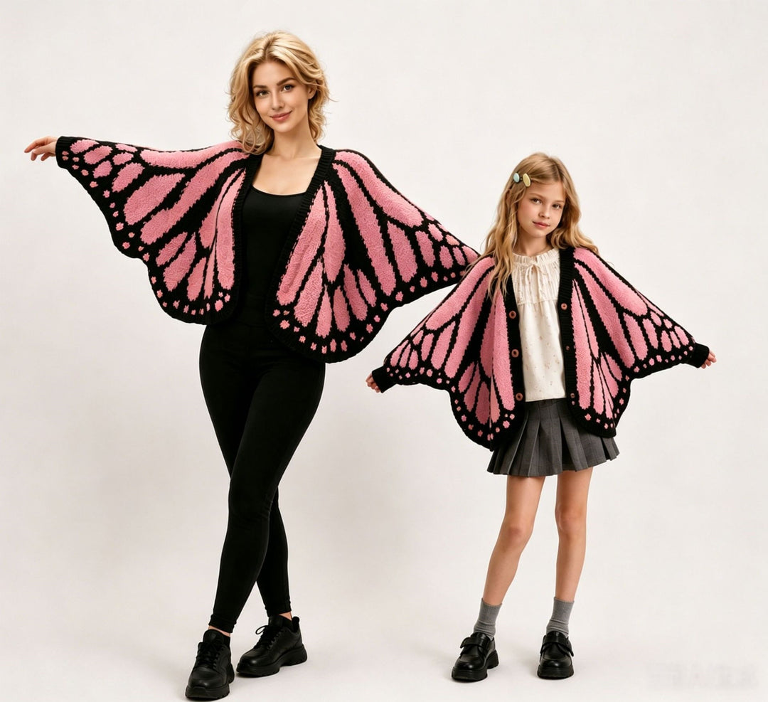 Women’s Butterfly Wing Knit Shawl Cardigan