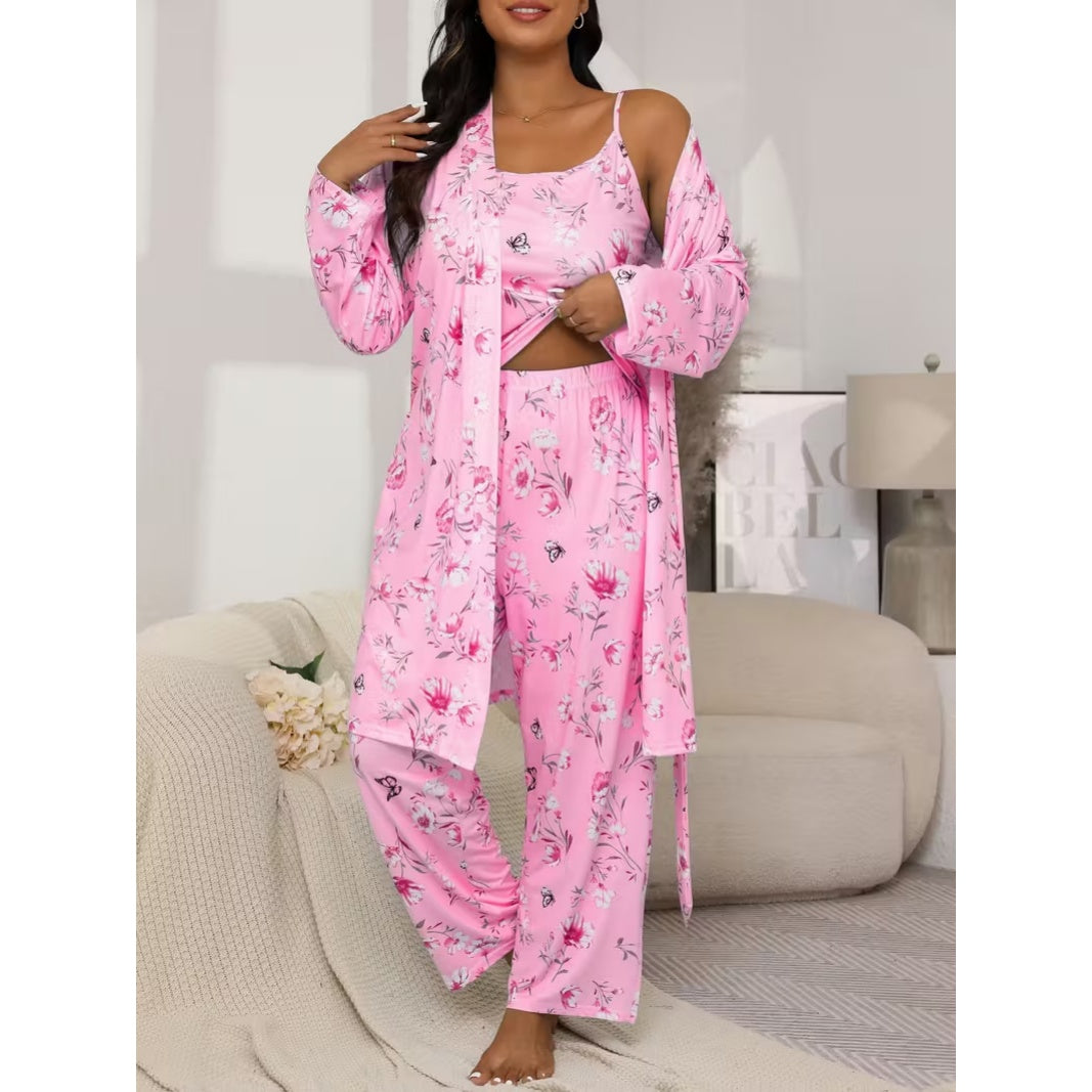 Plus Size Women’s 3-Piece Sleepwear Set