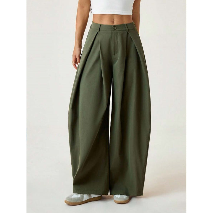 Women’s High Waisted Pleated Wide Leg Pants